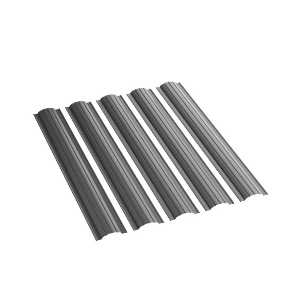 Евроштакетник FREELINE NeoMatt RAL_9005_ с прямым срезом0001