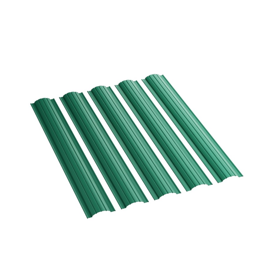 Евроштакетник FREELINE NeoMatt RAL_6005_ с прямым срезом0001